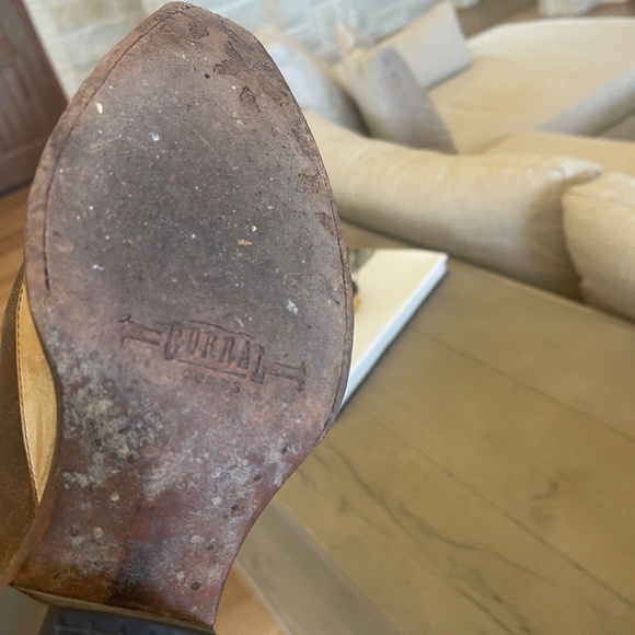 Corral Boots Womens Winged Eagle Embroidered Leather Cowboy Western Boots 7.5 - Picture 6 of 7